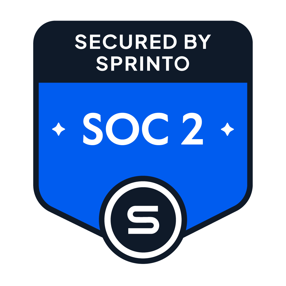 SOC 2 Secured by Sprinto