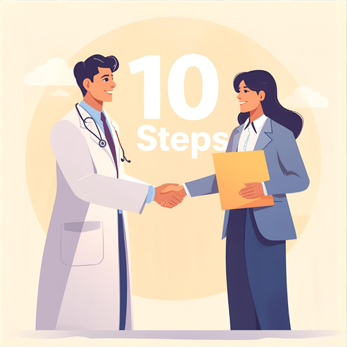 10 Steps guide illustration